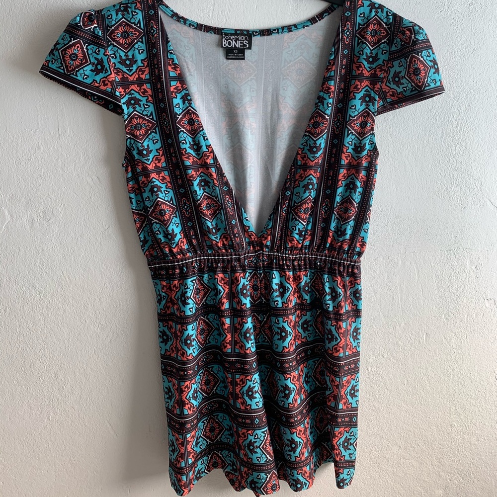 Printed Romper